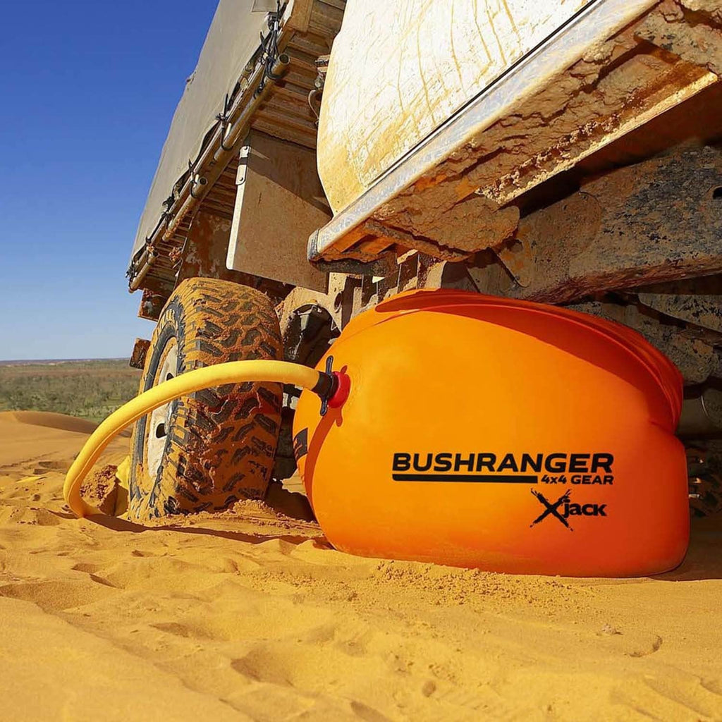 Features Patented Dual Inflation Using Vehicle Exhaust or an Air Compressor