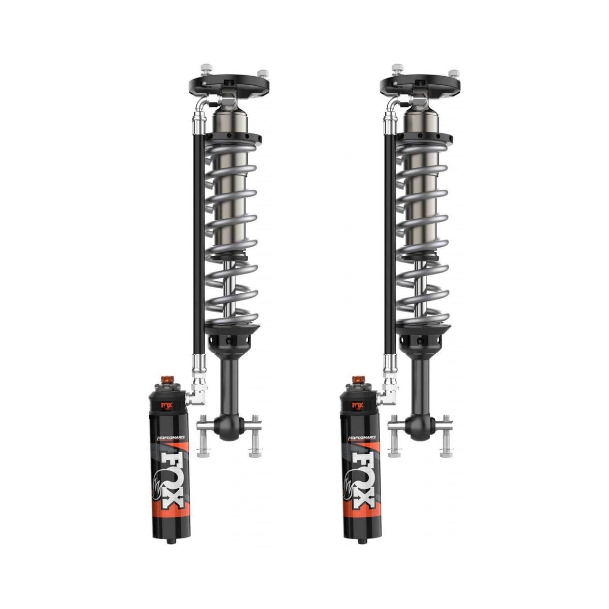 Fox 2.5 Performance Elite Adjustable Coilover w/ Reservoir Front Pair w/1-2" lift 2015-2020 Ford F-150 RWD