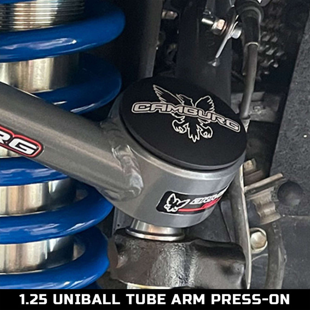 1.25" Tube Upper Control Arm Uniball Cap Kit (Press On)