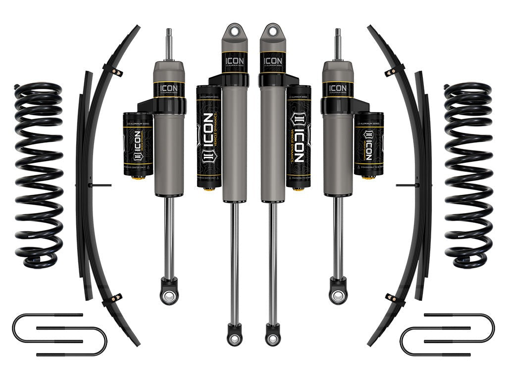 Icon 2.5" Stage 3 Suspension System w/Expansion Pack Kit for 2008-2010 Ford F250 Super Duty 4WD Diesel Extended Cab Pickup