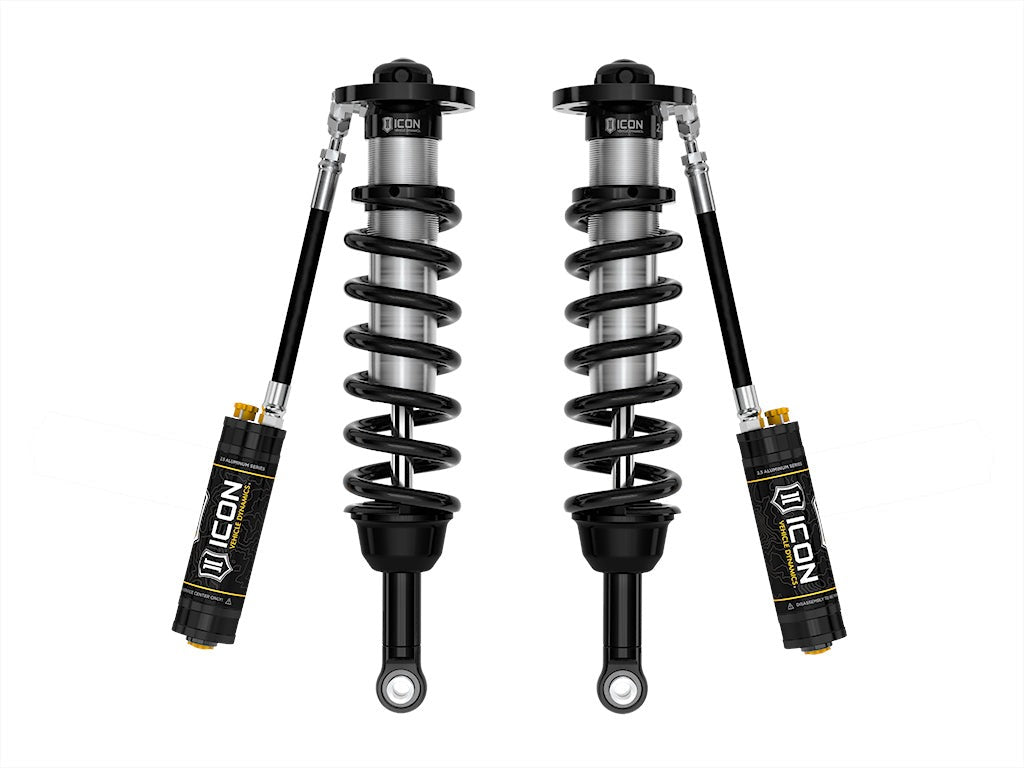 Icon 2.5 Remote Reservoir Coilovers CDCV Pair for 2022-2024 Toyota Tundra 4WD RWD